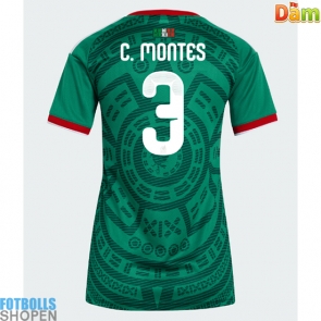 Billiga Mexiko Cesar Montes #3 Hemmatröja Dam VM 2026 Kortärmad